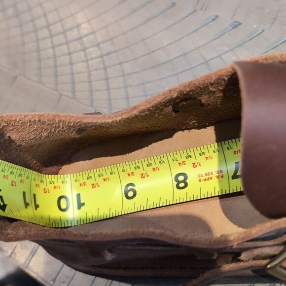 Aurora Shoe Company Handmade Brown Leather Like New Hobbit Shoes Sz 11C - Picture 5 of 17